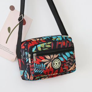 Fashionable Waterproof Nylon Canvas Crossbody Multi-layer Small Bag Vegetable Buying Mom Business Coin Purse New Womens Style