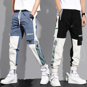 SHALOM Multi-color Korean Cargo Pants For Men and Women Elastic Waistband - A130