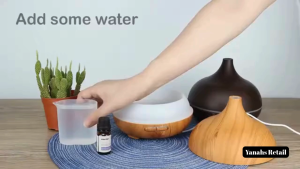 550ml Wood Grain Ultrasonic Aromatherapy Humidifier