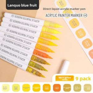 Languo | Water-based Acrylic Markers Washable Soft Head 81 Colors Drawing Pens