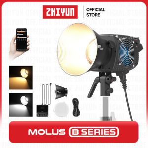 ZHIYUN MOLUS ซีรีส์ B ไฟ LED COB แบบสองสี ไฟถ่ายรูป ไฟสตูดิโอ ไฟถ่ายคลิป ไฟไลฟ์สด ไฟแต่งหน้า ไฟเติมแสง ไฟถ่ายวิดีโอระดับมืออาชีพ สำหรับถ่ายวิดีโอ 100W/200W/300W/500W