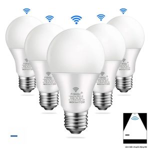 Bóng Đèn LED Cảm Biến Chuyển Động PIR 220V E27 Căn Cứ 9W 12W 15W 18W Đầu Báo Chuyển Động Hồng Ngoại Đèn An Ninh Cho An Toàn Gia Đình