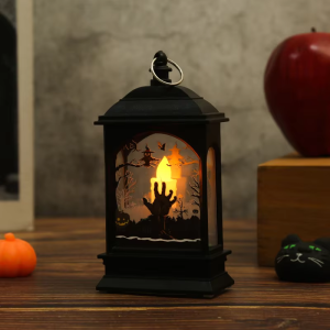 Đèn LED Di Động Bí Ngô Lâu Đài Ma Đèn Lồng Jack-O-Lanterns Halloween Trang Trí Tiệc Treo Ngọn Lửa Ngôi Nhà Ma Ám Đạo Cụ Quà Tặng