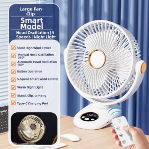 「China Plug」LINGYUE | Portable USB Charging Desk Fan