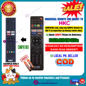 HKC Smart TV REMOTE [**Mag Basa B4 Umorder**] Ready to Universal Remote for HKC Android TV Remote TV HKC TV Remote alluremarketplace2ND