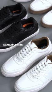 Footstep Footwear Sepatu pria Sneakers Fonte Black White Original Shoes