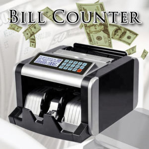 Money Counter Detector with UV/MG Counterfeit Detection PESO USD Euro Foreign Currency Detector Multi Currency Money Cash Bill Counting Machine