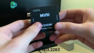 [AV to HDMI] Bộ chuyển đổi Video AV sang HDMI 1080p Công cụ chuyển đổi tổng hợp Tương thích HDMI với RCA CVSB L / R