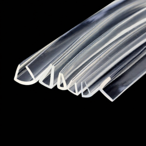TEKANAI | Transparent Silicone Rubber Edge Sealing Strip for Glass and Steel Plates U Shaped