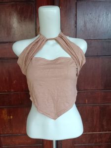 Tank Top Triangle | Tank Top Korean Wanita /Fashion Cewek | Halter Neck Triangle / Atasan Crop Bahan Spandex Rayon /Tanktop Terlaris