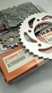 Gear Set + Rantai 1PA Yamaha Vixion New Old MX King GIR Set Kualitas Sangat Bagus Presisi Awet Anti Gigi Tarik Gir