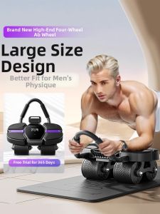 DIWONOR | 4-Wheel Auto Rebound Smart Ab Wheel