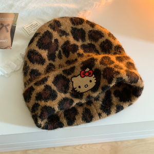 MIND BOY | Cute Leopard Print Knit Hat