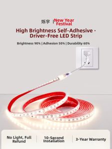 SHUOYU | High Voltage 220V Self-adhesive Flexible LED Strip Lights