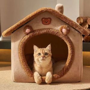 Foldable Pet House Removable Washable Cat House Puppy Cave Sofa Pet Bed House for Extra Small Dogs and Small and Medium Cats NEW