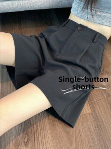 YAYANGREN | Summer Suitable A-Line High Waist Slimming Loose Fitting Mid-Length Ice Silk Shorts