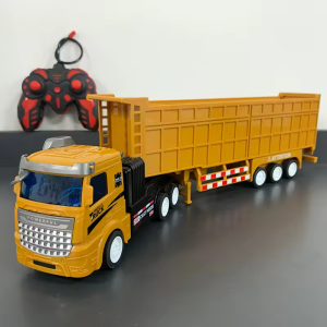 Remote Control Semi-Trailer Heavy Truck Rc Container Trailer Simulation Vehicle Model Engineering Transport Car Toy Gift Boy Kid