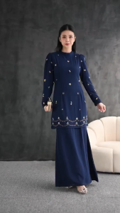 gamis melayu ceruty babydoll mix payet tangan/gamis melayu lebaran 2026