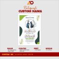 KALIGRAFI NAMA CUSTOM WEDDING | FIGURA A4 FIBER | KADO WEDDING PERNIKAHAN. 