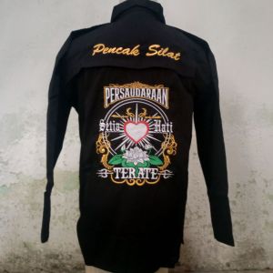 Baju Sakral atasan lambang warga PSHT kerah tali lengan panjang/baju Sakral motif warga psht