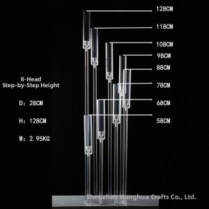 Acrylic Step-up Design Flower Vase for Wedding Decoration