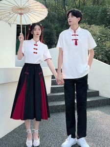 High School Students Summer Stage Chorus Performance Hanfu Set Junior High School Students Traditional Chinese Style Outfit