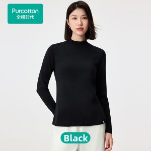 Purcotton | Elastic Striped Cotton Stretchy Undershirt