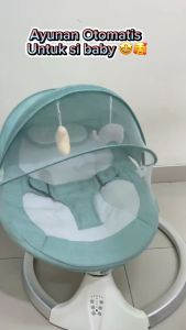 FlashMall Ayunan Bayi Otomatis Elektrik Baby Swing Listrik Lipat