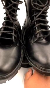 CUERO sepatu pdl kulit boot SERAGAM HITAM SEKOLAHANTI SLIP SOL KARET MENTAH ANTI SLIP