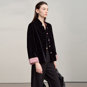 AMII | Elegant Classical Autumn Tang Style Outerwear Womens Coat