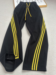 ZHUOCAN | Black Stripe Paratrooper Sport Loose Fit Tapered Leisure Pants