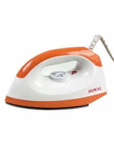 Royal Deluxe 1000W Electric Dry Iron (YPF-2003A) - Non-Stick Soleplate Lightweight & Adjustable Temperature Control