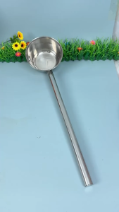 Gáo inox cán dài dụng cụ đựng nước đựng dầu ca múc nước lèo 12cm - 18cm muôi múc nước phở chống bỏng (TV365)