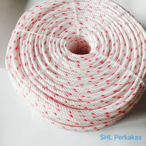 TALI TAMBANG PUTIH LURIK METERAN - TALI TAMBANG POLYPROPYLENE