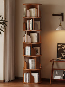 YONGJUE | Rotatable 360 Degree Bookshelf Narrow Storage Shelf