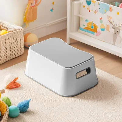 Non-Slip Childrens Footstool Bathroom Toilet Step Bench Breastfeeding Piano Short Stool Plastic Material from Mainland China