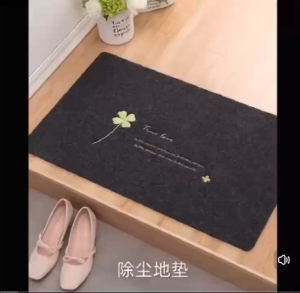 ZH373 Four-leaf Clover Design Household Floor Mat Bathroom Toilet Anti-slip Floor Mat Door Carpet Entrance Mat