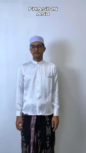 ASB Baju Busana Muslim Pria Dewasa Koko Kemko shoba Kemeja Sultan Premium Manset Slim fit Formal