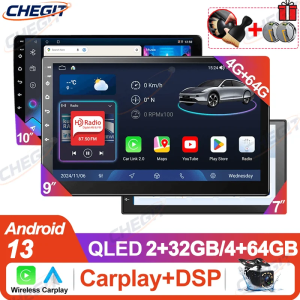 Universal 7/9/10 inch 64G Android 13 Car Radio Autoradio android 2 Din car radio GPS BT Central Multimedia Smart car systems