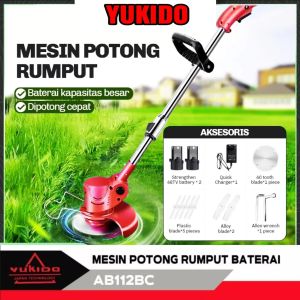 48V/24V/12V Mesin Potong Rumput Electric Lawn Mower Cordless Grass Cutter Trimmer ASIA BAUT