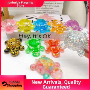 JUNHUIDA | Night Light Flowing Sand Flashing Turtle Grandpa Figure
