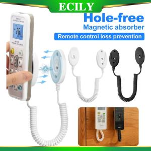 ECILY รีโมทคอนโทรลป้องกันการสูญเสียกล่องเก็บของมายากลติดผนังและวางบนกำแพง Mag/ Net/Ic เชือกที่แนบมาสำหรับเครื่องปรับอากาศและทีวีในห้องนั่งเล่น