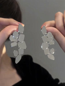 Exaggerated Elegant Silver Earrings Women Luxury Retro Pure Silver Studs Trendy 2023 Fresh out Fashion Jewelry Accessories