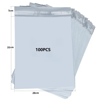 28x35cm Shipping Bags For Packaging Courier Bag Self Adhesive Seal White Mailing Bags Envelope Storage Bag Thicken Courier Bags