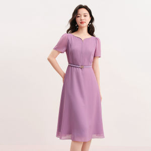 Koradior | French Style Slim Waist Dress