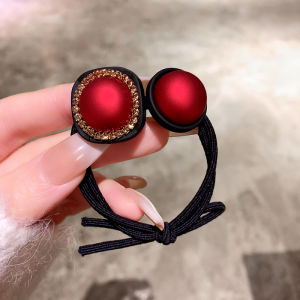 Elegant Pearl Hair Ties Womens Stylish Hair Bands Korean Style Alloy Embedded Artificial Gem Fresh out New Hair Ornaments