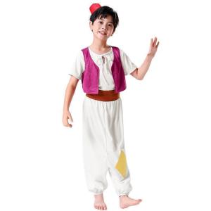 Halloween Cosplay Costume Aladdin Genie Prince Childrens Role Play Set Includes Top Quality Material Authentic Design