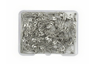 120 Pieces Multi-Color Small-Sized Safety Pins 19mm Portable Flat Boxes for Home Decoration And Crafting