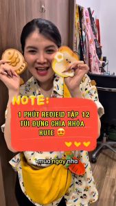 Túi Đựng Chìa Khóa Xe Máy Ô Tô Đa Năng Bằng Da PU Hình Thú Kute