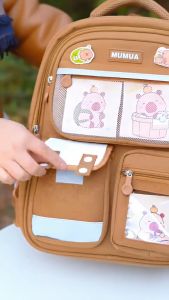 Capybara Backpack Kids School Bag Primary School Students Bagpack Capacity Reduce Burden BegSekolah Fashion Trend Universal for Boys Girls